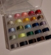 Zestaw szpulek 25 sztuk, Łucznik, Janome, Brother 