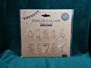 Balony foliowy roczek "1" jeden złoty / duży 40 cm