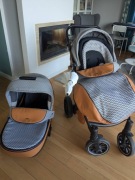 Wózek Anex Sport 2w1 gondola + spacerówka + torba, karmel/szary