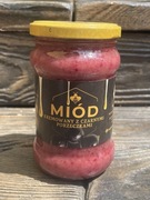 Miód wielokwiatowy kremowany z czarną porzeczką 400g netto