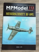 Model kartonowy Messerschmitt BF-109X