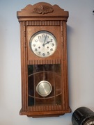 Stary wiszący zegar ścienny gabinetowy 