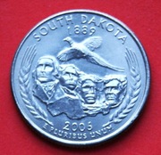 25 Centów 2006 P  r -     USA  South Dakota     stan !!