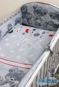 Pościel niemowlęca 120/90 + ochraniacz do łóżeczka 