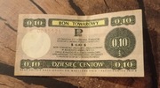 Bon towarowy Pekao Pewex 10 centów seria IB