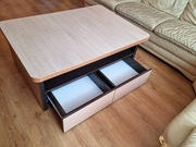 Ładna Duża Ława Stolik z szufladami Blat 118x85