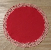 Serweta serwetka czerwona 14,5 cm