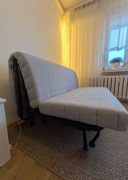 IKEA LYCKSELE sofa 2-osobowa, materac Murbo, pokrycie Knisa jasnoszare