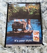 Plakat w ramce 30x40 Camel – Ikona Stylu Vintage 