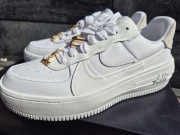 Nike Air Force 1 Low PLT.AF.ORM „Bling” Summit White Gold | Rozmiar 40,5