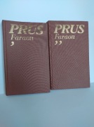 Bolesław Prus Faraon Tom 1 i 2 Komplet PIW Czerwone wydanie Złote Litery 