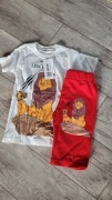 ZARA bawełniany komplet Król Lew 7-8 lat nowy