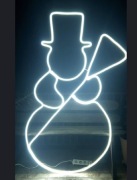 Bałwanek led neon flex ozdoba Świąteczna