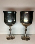 kielichy posrebrzane ozdobne (pęknięcia) SILVER PORTUGAL PLATED 