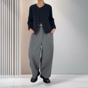 Żakiet damski pianka elegancki czarny Wendy Trendy