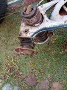 Pordzewiała przyczepa lekka SAM  