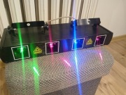 Laser dyskotekowy estradowy cztery okna DMX sound jak nowy