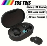 Słuchawki bezprzewodowe E6S TWS czarne 