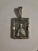 UNIKALNY WISIOREK ROSJA XIX W.  PROBA 875 SREBRO.