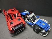 2x Autko na baterie z klocków jak lego