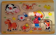 Drewnianie puzle dla maluszka.