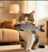 Zabawka dla kota ryba 