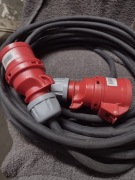 Przedłużacz siłowy budowlany gumowy 16A OW 5X2,5 15mb