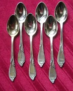 Rapsodia 6 srebrnych łyżeczek firmy  WWS. 