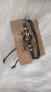 Pleciona bransoletka ze znakiem zodiaku Koziorożec unisex