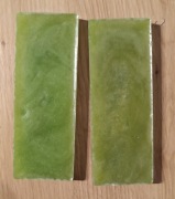 okładka rękojeści noża knifemaking żywica zielony