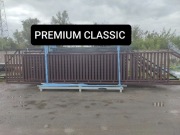Brama przesuwna palisada pion 6m Premium Classic, ocynk ogniowy+RAL