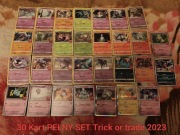 Pokemon Trick or trade 2023 KOMPLETNY SET 30 Kart