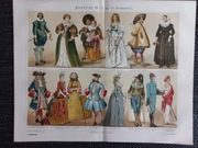 Kostume III - duża chromolitografia 1897 r