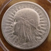 2 ZŁ 1933 r.  *Głowa Kobiety  - Srebro 750 KAPSEL