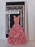 Ręcznie robiona kartka na urodziny. Rękodzieło 