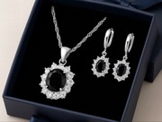 Elegancki komplet biżuterii – srebro 925