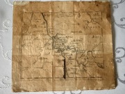 Mapa historyczna Hessen XIX wiek Mainz Niemcy oryginalna kolekcjonerska