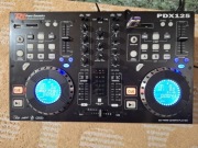 Konsola DJ Power Dynamics PDX125 podwójny odtwarzacz mp3/wave, SD, CD