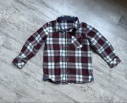 Koszula chłopięca 92 bawełniana rozpinana w kratę kratkę z długim rękawem