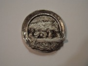 Włochy. Alessandro Manzoni. Medal trójwymiarowy! Próba na rancie.