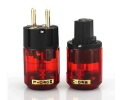 WTYKI HI END złocone 24K IEC wtyk sieciowy ZESTAW  HI FI 