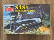 ACTION MAN SAS Beachead Attack VINTAGE Zestaw Zabawka Łódź z Silnikiem