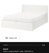 Łóżko z pojemnikiem ikea Malm
