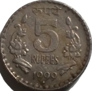Indie 5 rupii z 1999 roku - OBEJRZYJ MOJĄ OFERTĘ