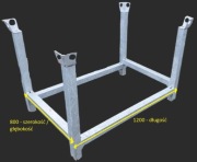 Paleta modułowa stalowa kosz stemple rusztowanie