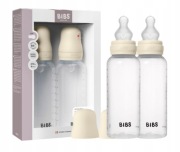 BIBS Antykolkowe butelki plastikowe Bez BPA zestaw 2szt. 270 ml Ivory