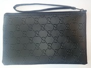 Nowa Saszetka czarna damska logo Gucci  20 cm zapinana