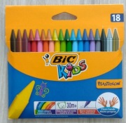 Kredki świecowe BIC Plastidecor 18 sztuk 