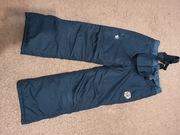 Spodnie ocieplane narciarskie zimowe rozmiar 134 niebieskie coccodrillo