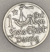 1 gulden Wolne Miasto Gdańsk 1923 rok Koga Ultrecht 